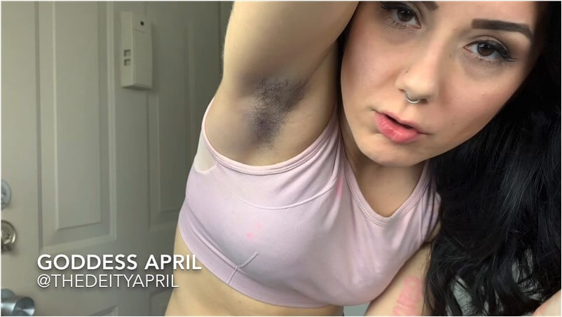 Goddess April - Hairy Armpits JOI