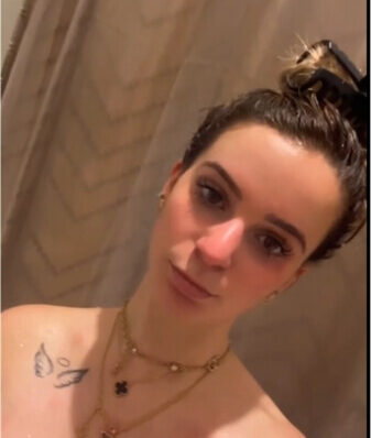 Kaitlyn Krems nude busty girl in shower