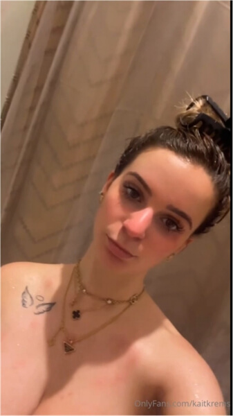 Kaitlyn Krems nude busty girl in shower