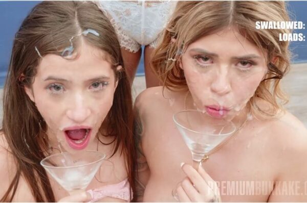 Molly and Sofia Smithx Two Girls Bukkake | First PremiumBukkake 412