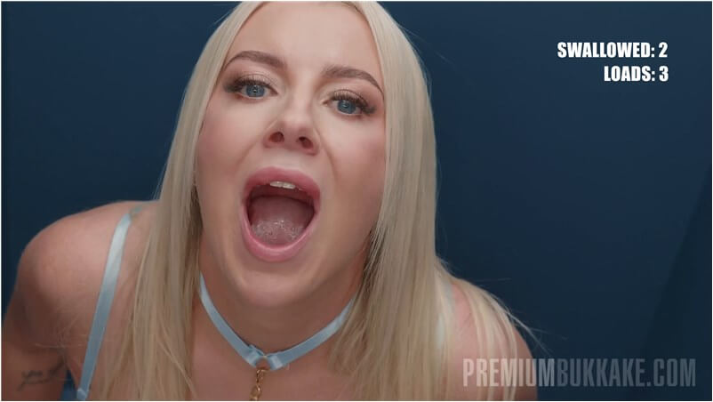 Emily Walters Gloryhole Bukkake, Blowjob with Cumswallow
